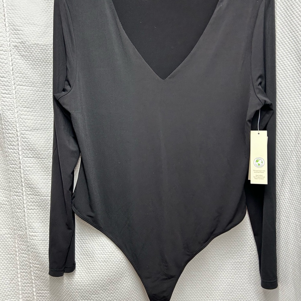 No Boundaries Black Fitted Backless Bodysuit